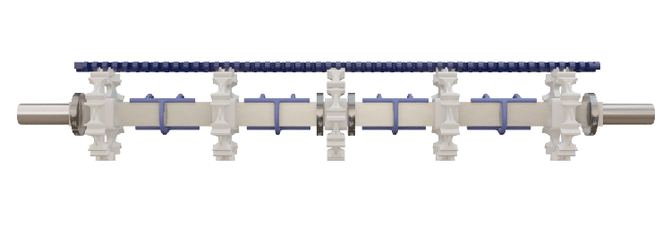 Animation showing what happens with sprocket spacers